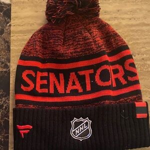 Fanatics Senators Black and Red Knit Beanie NEW